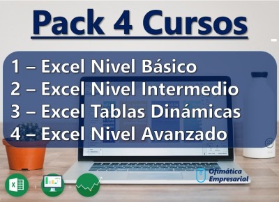 Pack 4 Cursos Excel